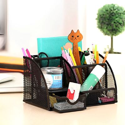 Organisateur de bureau orgamaille compartiment rangement