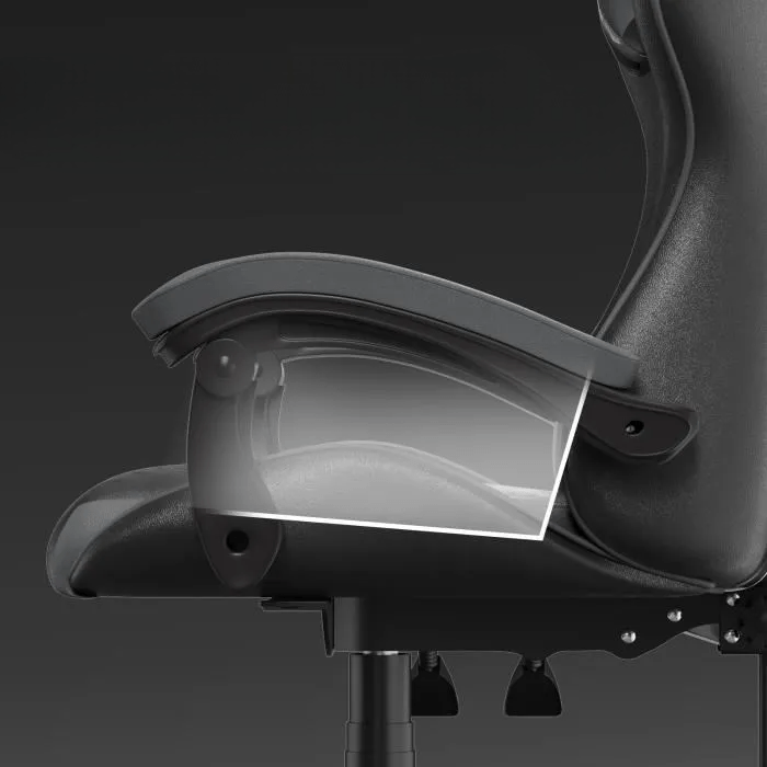 Chaise bureau - OfficeGamingChair™ - Gris - Cozy Télétravail