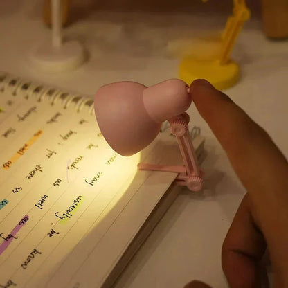 Lampe à Livre - MiniTableLamp™ - Rose - Cozy Télétravail