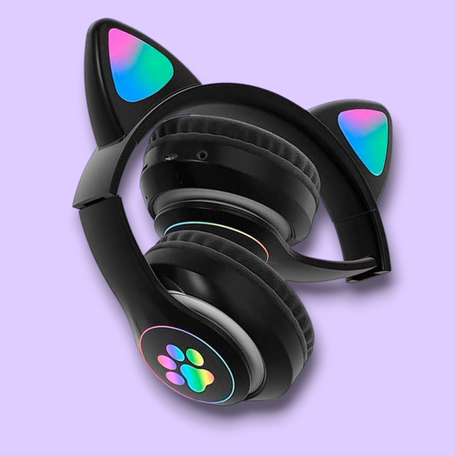 Casque Bluetooth - MeowTune™ - Noir - Cozy Télétravail