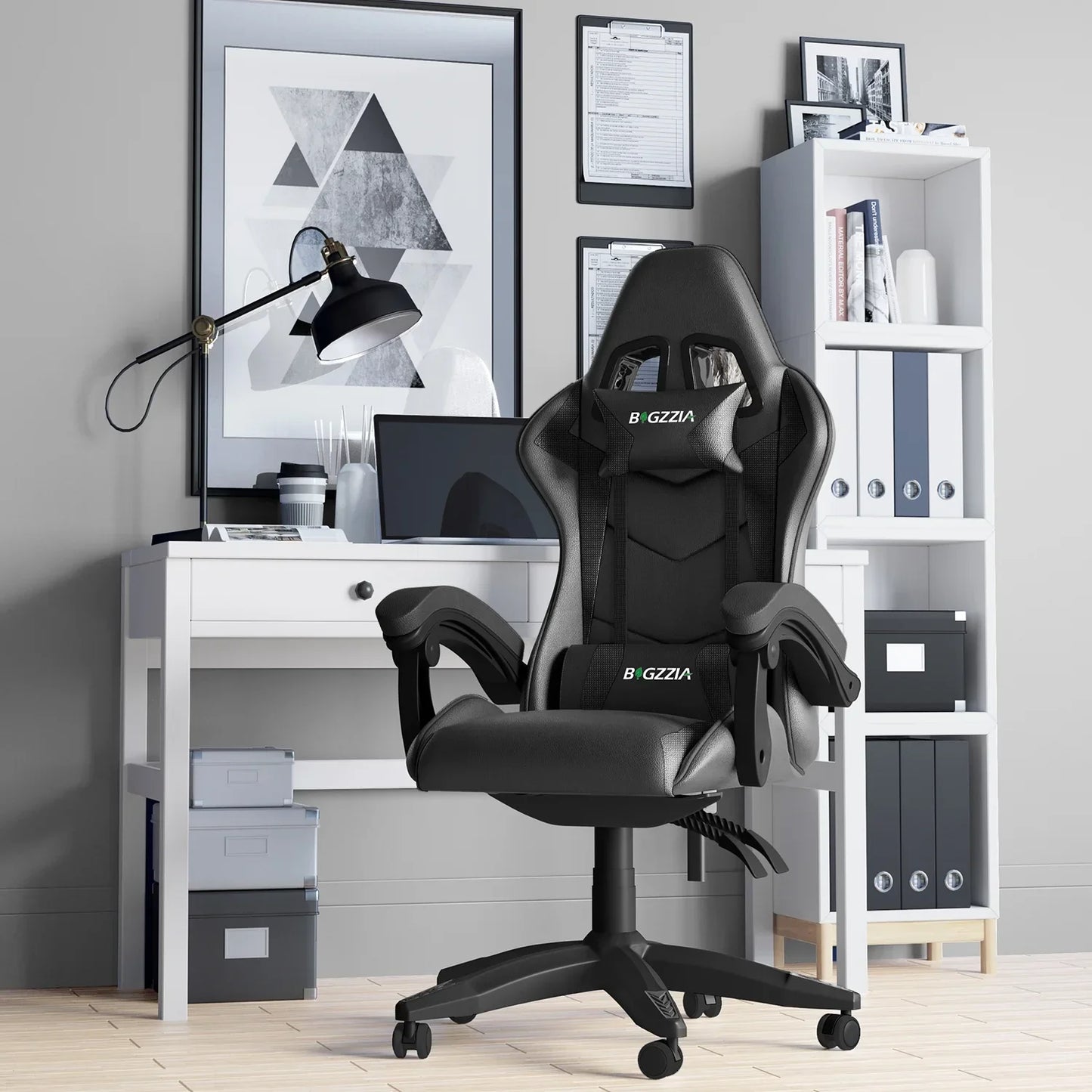 Chaise bureau - OfficeGamingChair™ - Noir - Cozy Télétravail