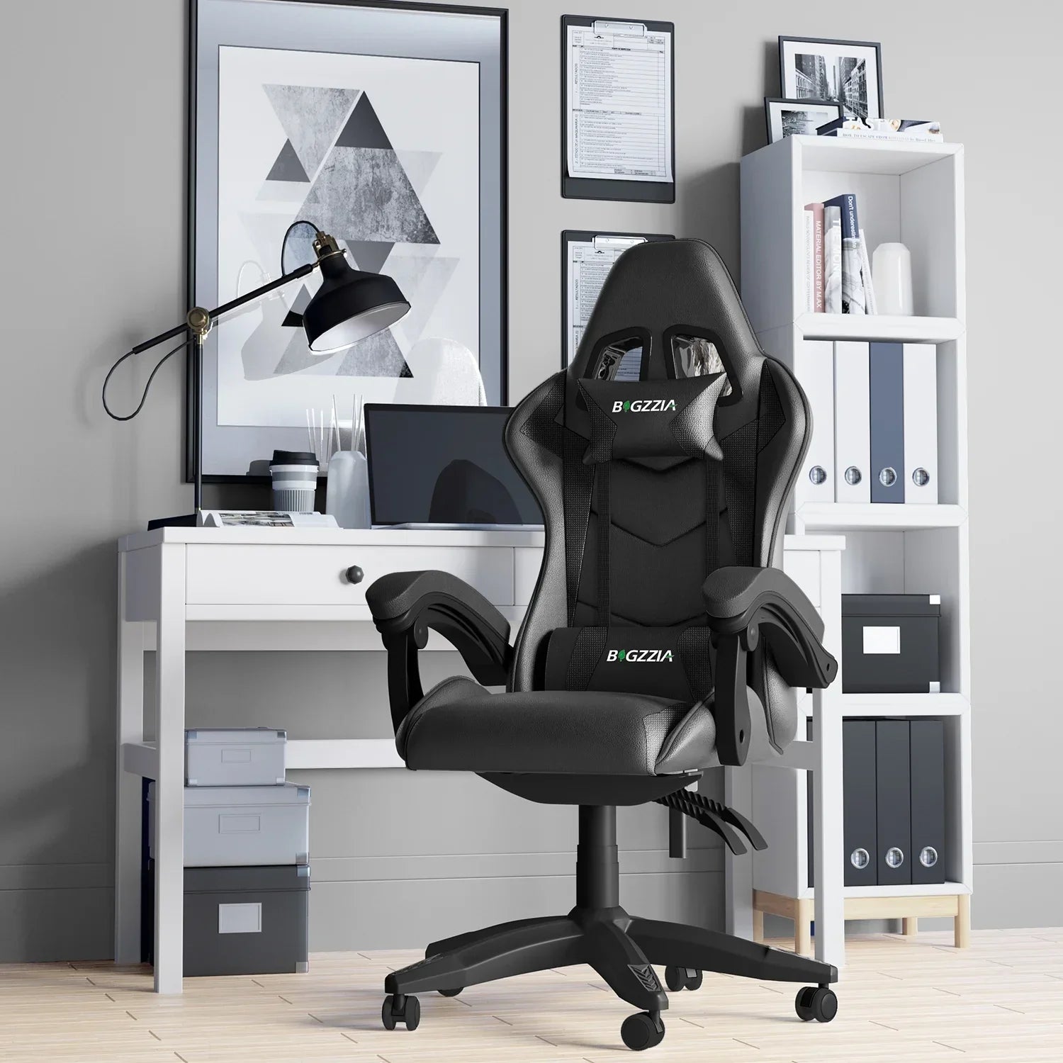 Chaise bureau - OfficeGamingChair™ - Noir - Cozy Télétravail