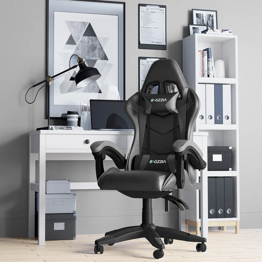 Chaise bureau - OfficeGamingChair™ - Gris - Cozy Télétravail