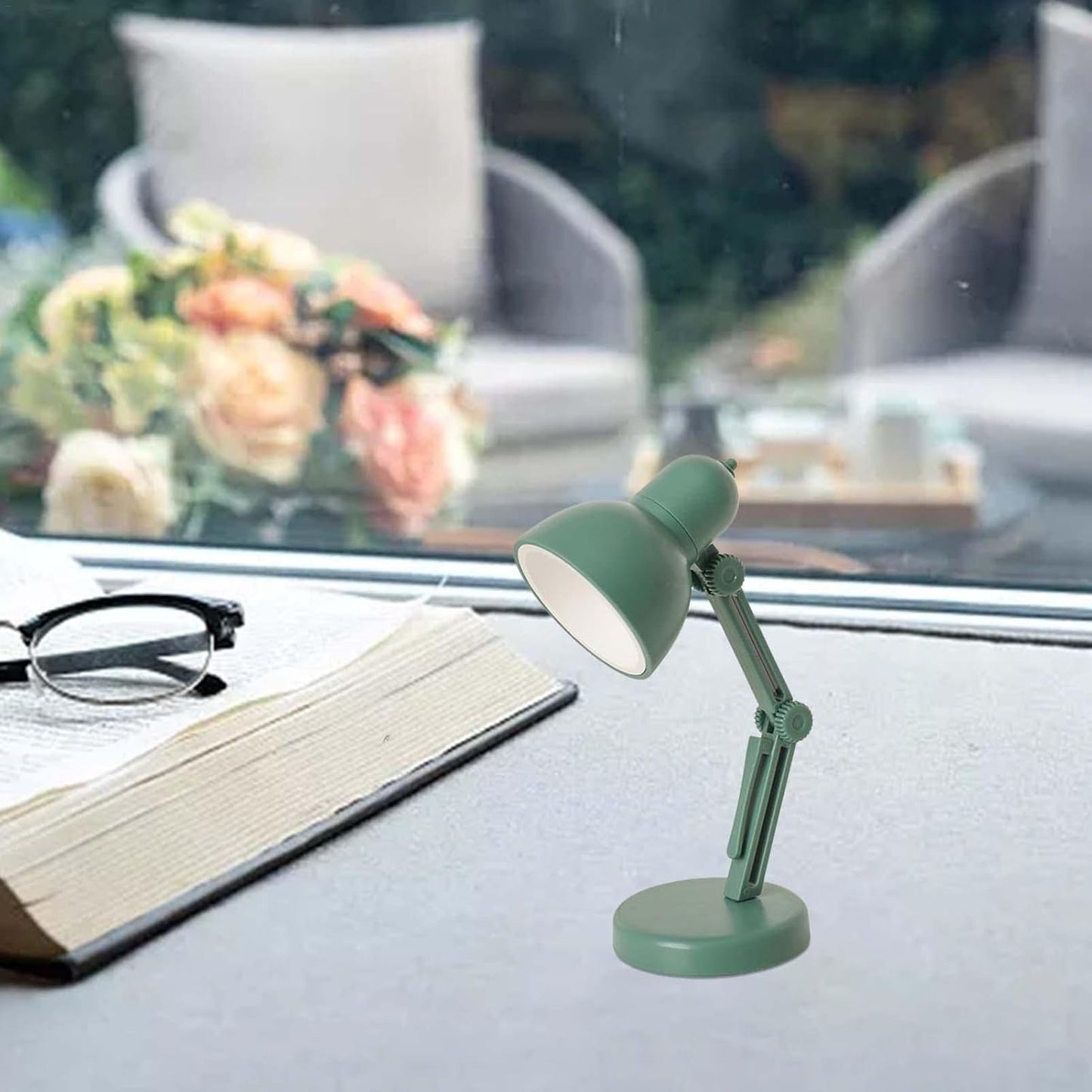 Lampe à Livre - MiniTableLamp™ - Vert - Cozy Télétravail