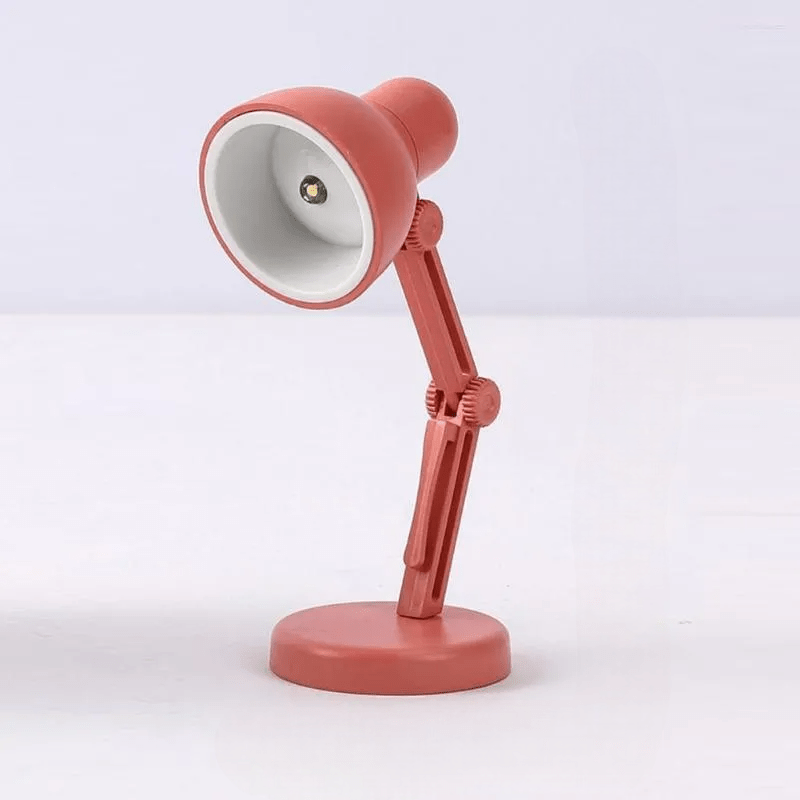 Lampe à Livre - MiniTableLamp™ - Rose Rouge - Cozy Télétravail