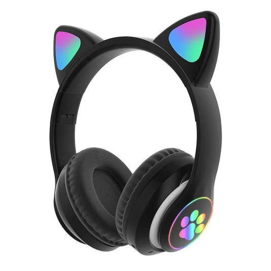 Casque Bluetooth - MeowTune™ - Noir - Cozy Télétravail