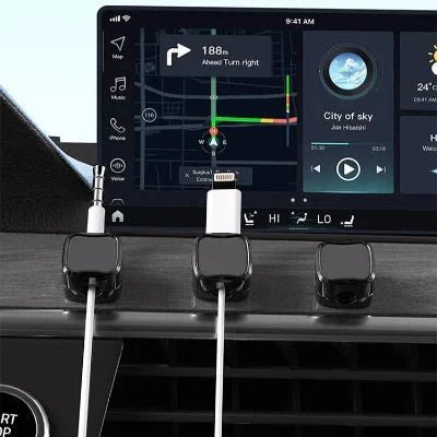 Range cables - MagneticCableOrganizer™ - Noir - Cozy Télétravail