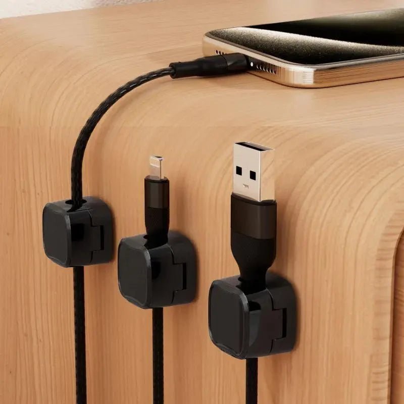 Range cables - MagneticCableOrganizer™ - Noir - Cozy Télétravail