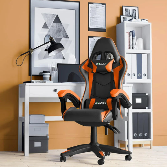 Chaise bureau - OfficeGamingChair™ - Orange - Cozy Télétravail
