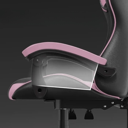 Chaise bureau - OfficeGamingChair™ - Rose - Cozy Télétravail