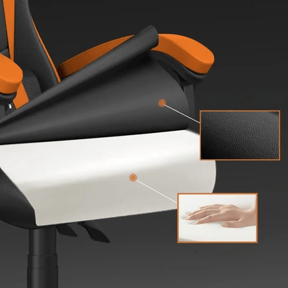 Chaise bureau - OfficeGamingChair™ - Orange - Cozy Télétravail