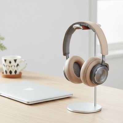 Support universel de 27cm pour suspendre proprement les grands casques audio sans encombrer le plan de travail.