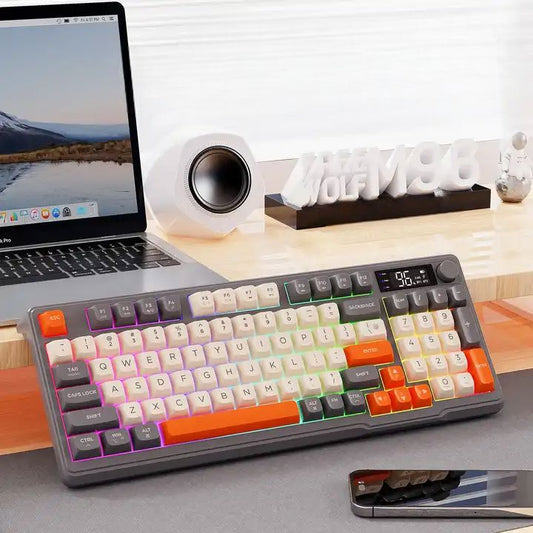Clavier Bluetooth - WirelessKeyboard™ - Noir&Beige - Cozy Télétravail
