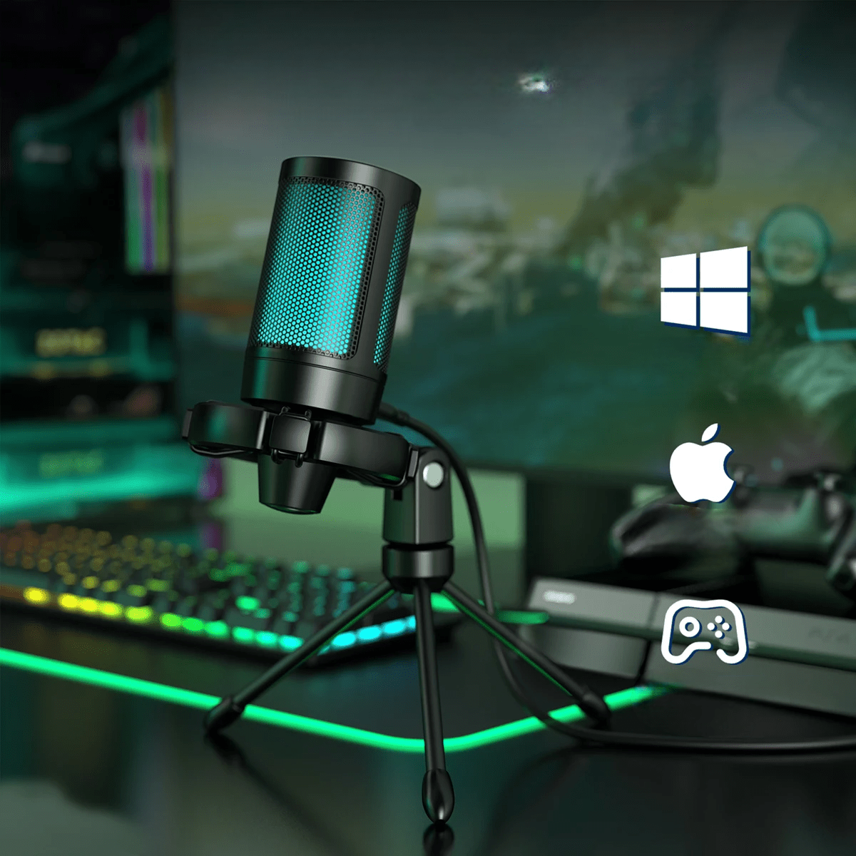 Microphone - GamingMicrophone™ - Noir - Cozy Télétravail