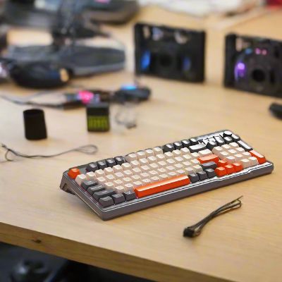 Clavier Bluetooth - WirelessKeyboard™ - Noir&Beige - Cozy Télétravail